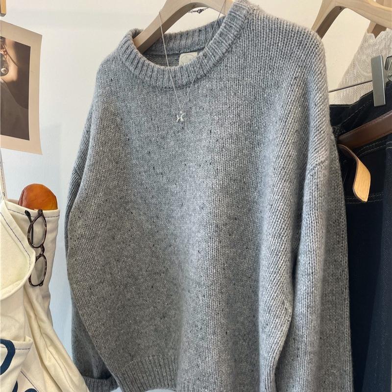 Осенние и зимние теплые свитера-пуловеры для женщин, модные свободные вязаные свитера с длинным рукавом, женские элегантные повседневные вязаные джемперы с круглым вырезом 25638 One Size темно-серого
Осенние и зимние теплые свитера-пуловеры для женщин, модные свободные вязаные свитера с длинным рукавом, женские элегантные повседневные вязаные джемперы с круглым вырезом 25638 One Size темно-серого