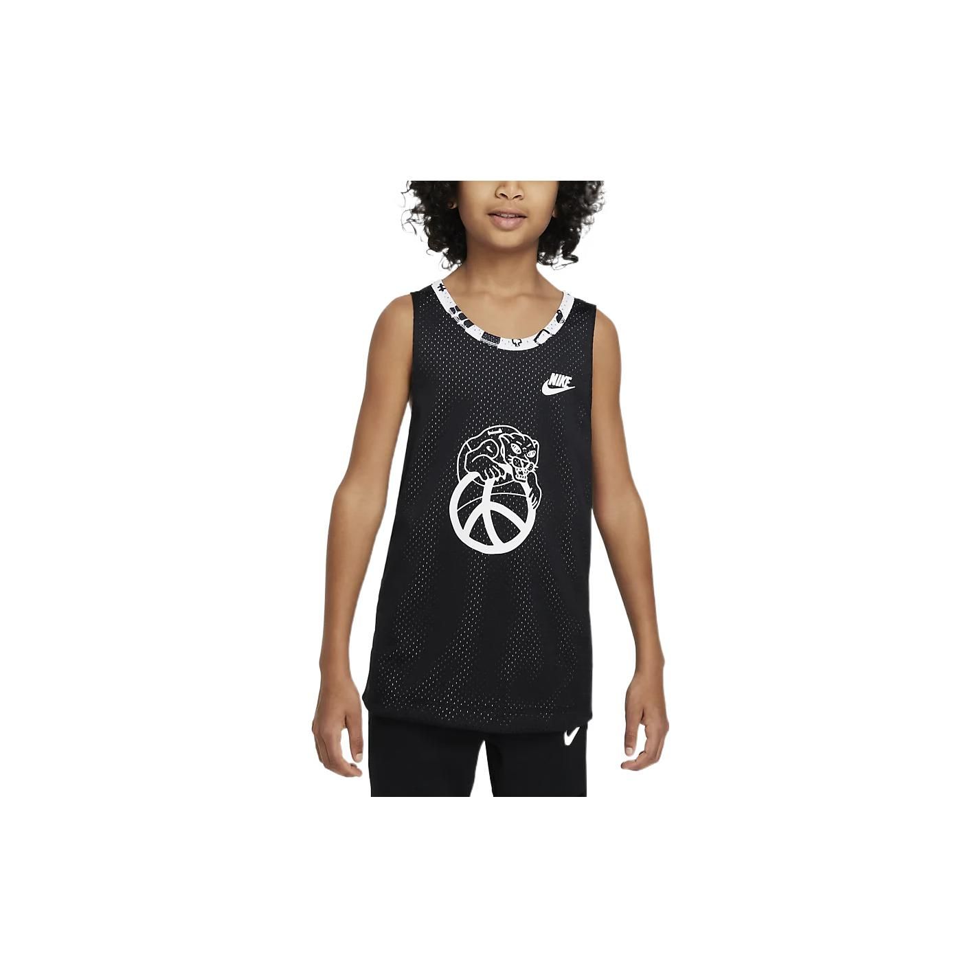 Nike Reversible Logo Mesh Breathable Kids Basketball Jersey Kids tops Black DQ8955-010 L
Nike Reversible Logo Mesh Breathable Kids Basketball Jersey Kids tops Black DQ8955-010 L