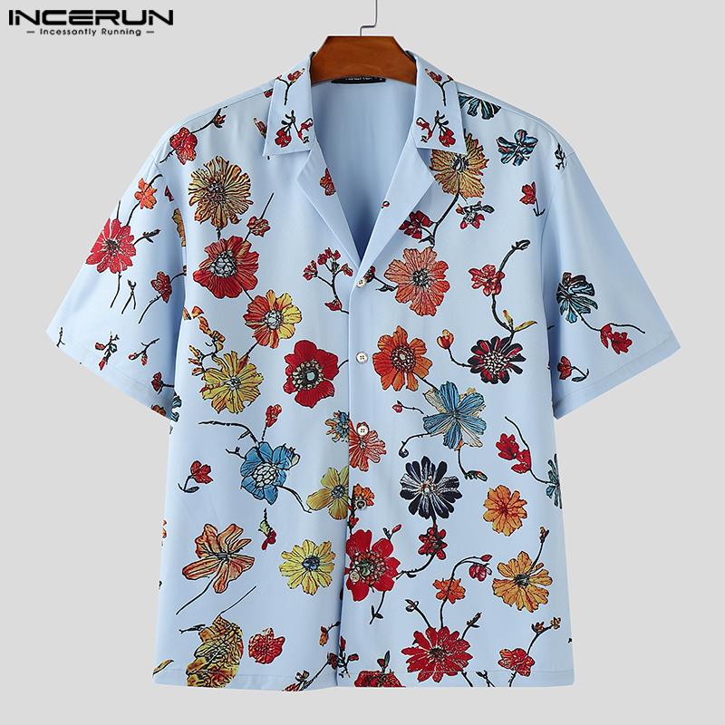 INCERUN S-XXXXXL Summer Men Short Sleeve Floral Print Casual Hawaiian Shirts 5XL синій
INCERUN S-XXXXXL Summer Men Short Sleeve Floral Print Casual Hawaiian Shirts 5XL синій