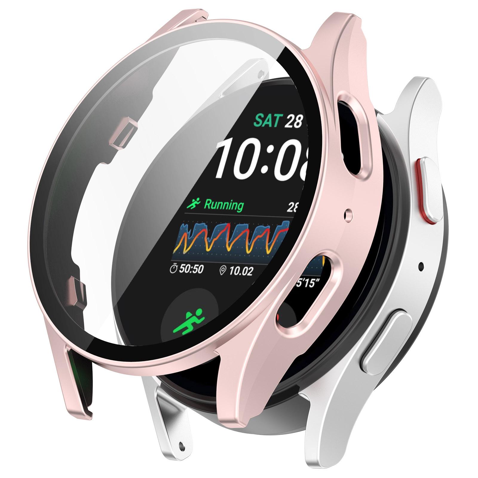 For Samsung Galaxy Watch7 44mm PC Watch Case Anti-Scratch Cover with Tempered Glass Film - Pink D
For Samsung Galaxy Watch7 44mm PC Watch Case Anti-Scratch Cover with Tempered Glass Film - Pink D