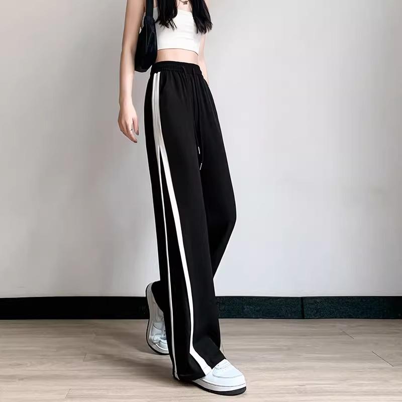 New Summer Thin Straight Loose Casual Sweatpants Small Narrow Vertical Wide-leg Pants L чорний
New Summer Thin Straight Loose Casual Sweatpants Small Narrow Vertical Wide-leg Pants L чорний