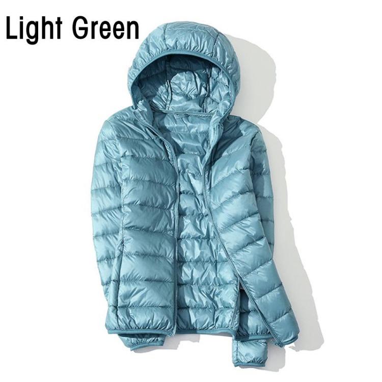 Warm Windproof Women Casual Hooded Down Jacket Coat 90 White Duck Down Autumn Winter Sizes S to 5XL 5XL світло-зелений колір
Warm Windproof Women Casual Hooded Down Jacket Coat 90 White Duck Down Autumn Winter Sizes S to 5XL 5XL світло-зелений колір