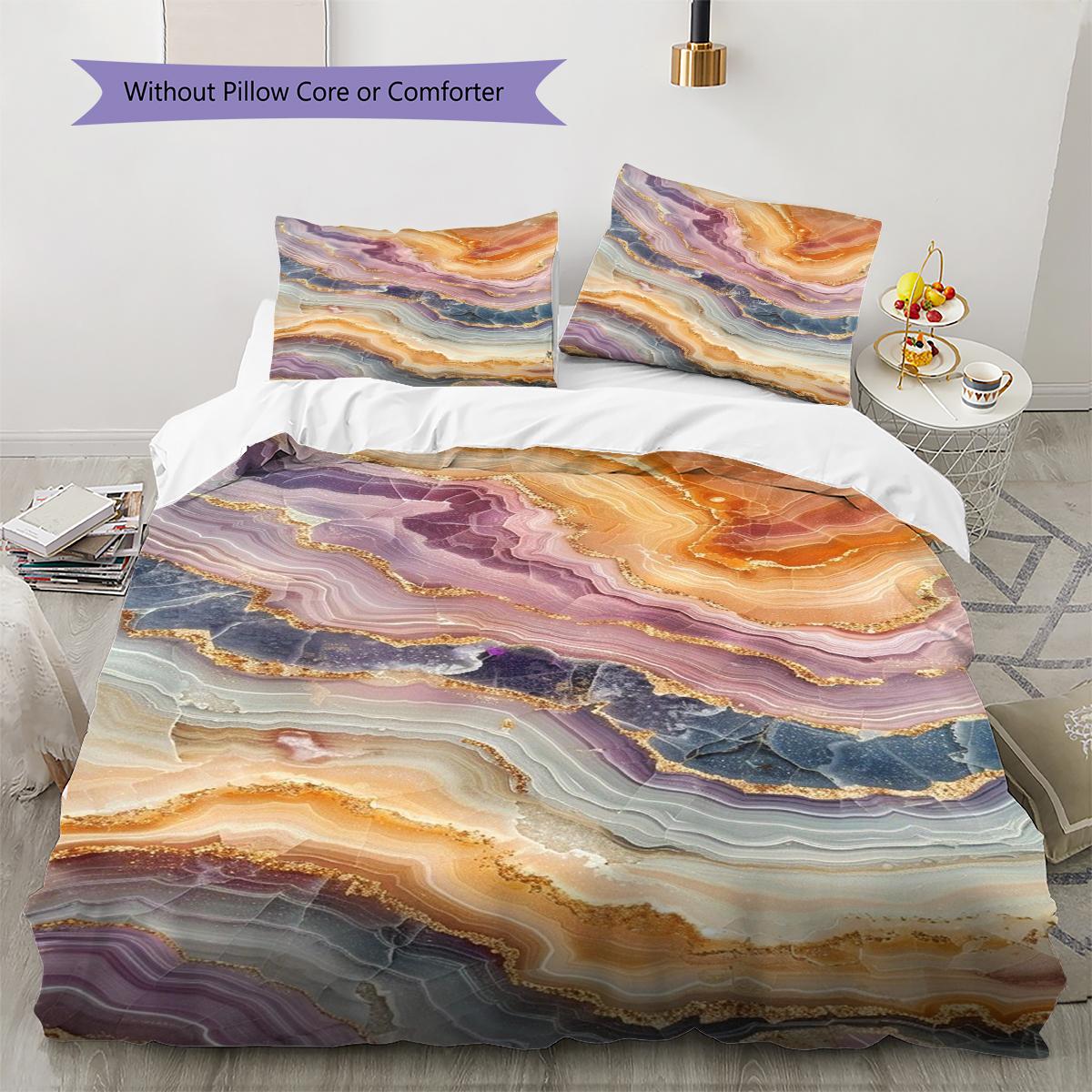 Marble Abstract Modern Pattern Bedding Quilt Set Quilt Cover Pillowcase Home Decoration Gift (1 * duvet cover + 2 * pillowcase, without core) 135x200cm
Marble Abstract Modern Pattern Bedding Quilt Set Quilt Cover Pillowcase Home Decoration Gift (1 * duvet cover + 2 * pillowcase, without core) 135x200cm