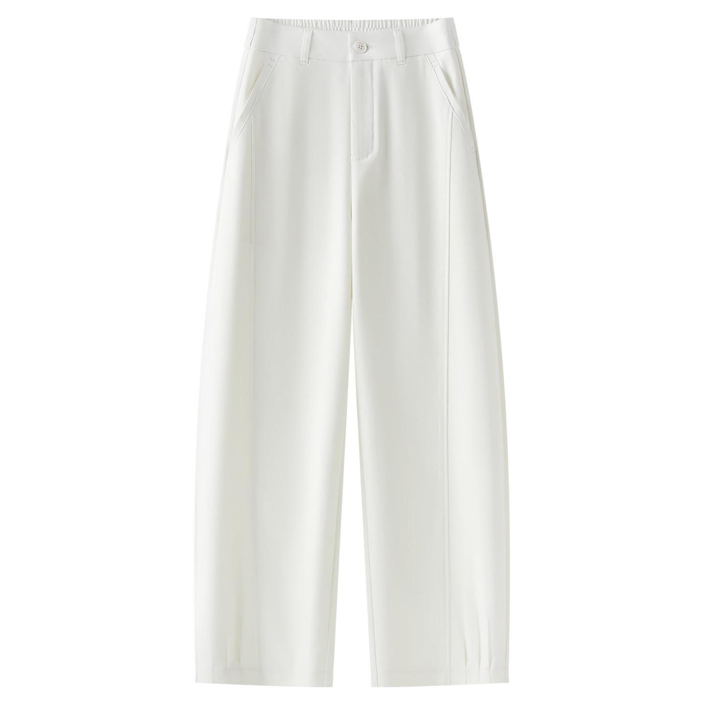2026 New Dark Blue High-Waisted Wide-Leg Cropped Trousers - Versatile Slimming Style for Spring/Autumn 2XL білий
2026 New Dark Blue High-Waisted Wide-Leg Cropped Trousers - Versatile Slimming Style for Spring/Autumn 2XL білий