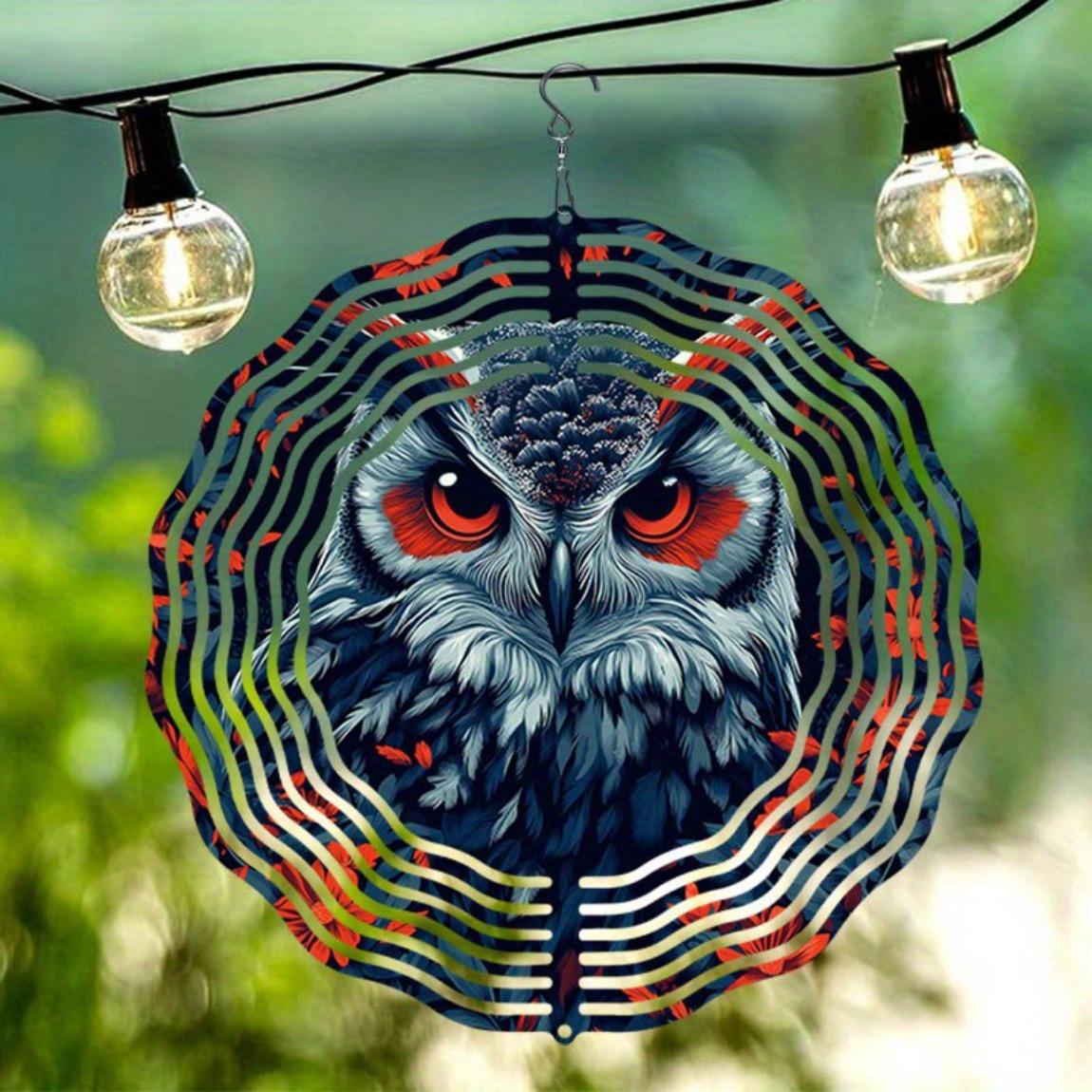 Night King Owl Wind Spinner Metal Garden Decor for Patio Yard Outdoor Indoor Decoration No Battery Needed Thanksgiving Holiday Gift
Night King Owl Wind Spinner Metal Garden Decor for Patio Yard Outdoor Indoor Decoration No Battery Needed Thanksgiving Holiday Gift