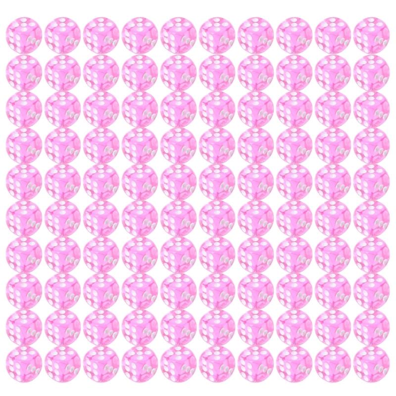 100Pcs 6 Sided Game Dices 12mm Round Corner Dices Set for Table Dices Game, Math Teaching Colorful Six Sided Dices Cubes 1 прозрачный/ярко-розовый
100Pcs 6 Sided Game Dices 12mm Round Corner Dices Set for Table Dices Game, Math Teaching Colorful Six Sided Dices Cubes 1 прозрачный/ярко-розовый