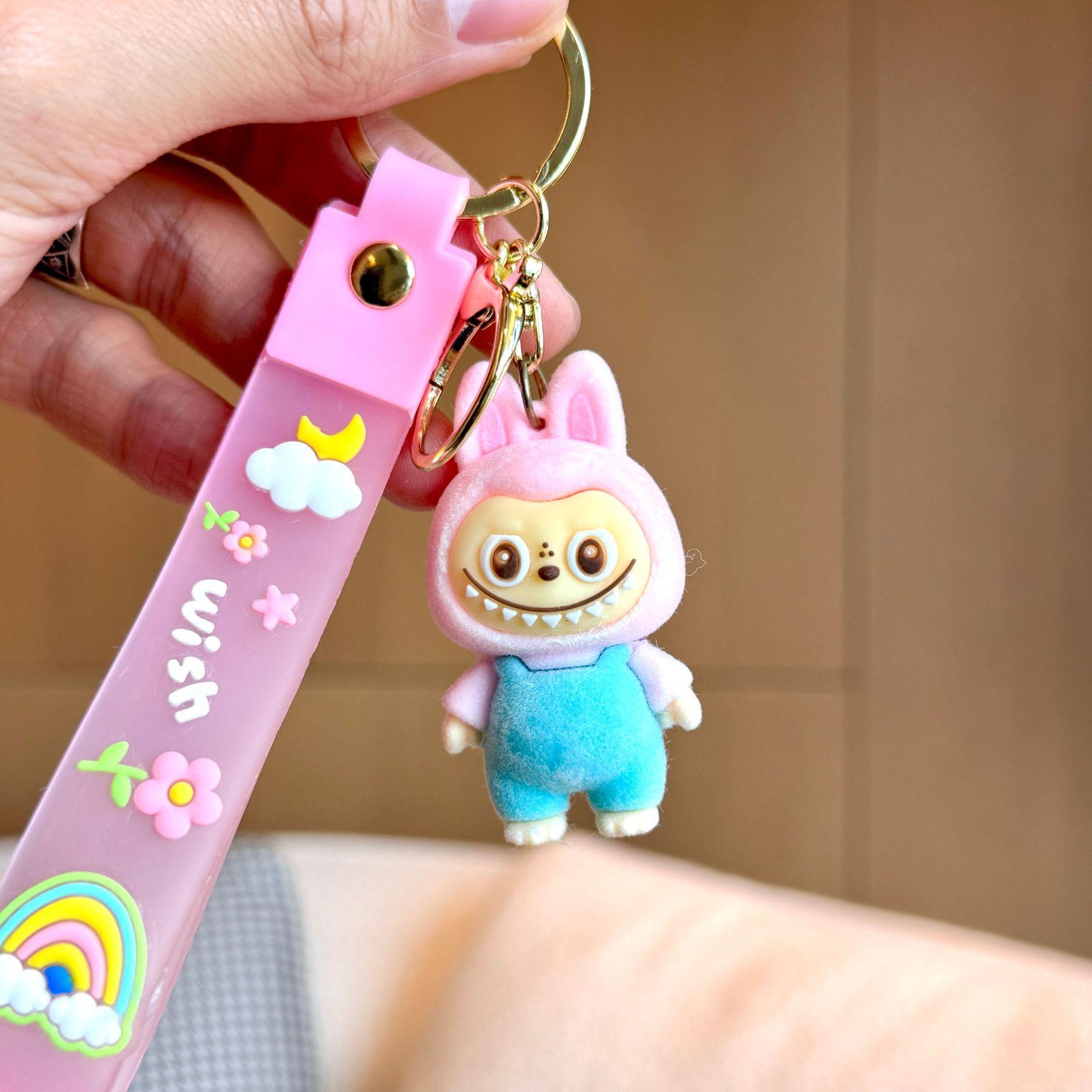 Cartoon Rab Flocked Keychain Pendant Labubu Schoolbag Pendant Cute Three-dimensional Doll Key Chain
Cartoon Rab Flocked Keychain Pendant Labubu Schoolbag Pendant Cute Three-dimensional Doll Key Chain