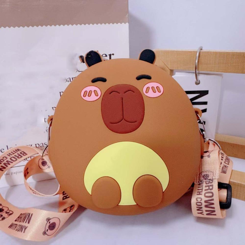 Kawaii Capybara Shoulder Bag Adjustable Straps Children Small Purse Silicone Doll Bag School Style 2
Kawaii Capybara Shoulder Bag Adjustable Straps Children Small Purse Silicone Doll Bag School Style 2