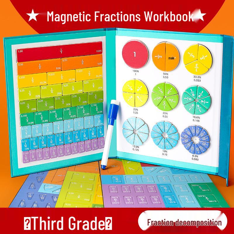 Magnetic Fraction Learning Discs: Third Grade Teaching Aids for Addition and Subtraction with Numerators and Denominators
Magnetic Fraction Learning Discs: Third Grade Teaching Aids for Addition and Subtraction with Numerators and Denominators