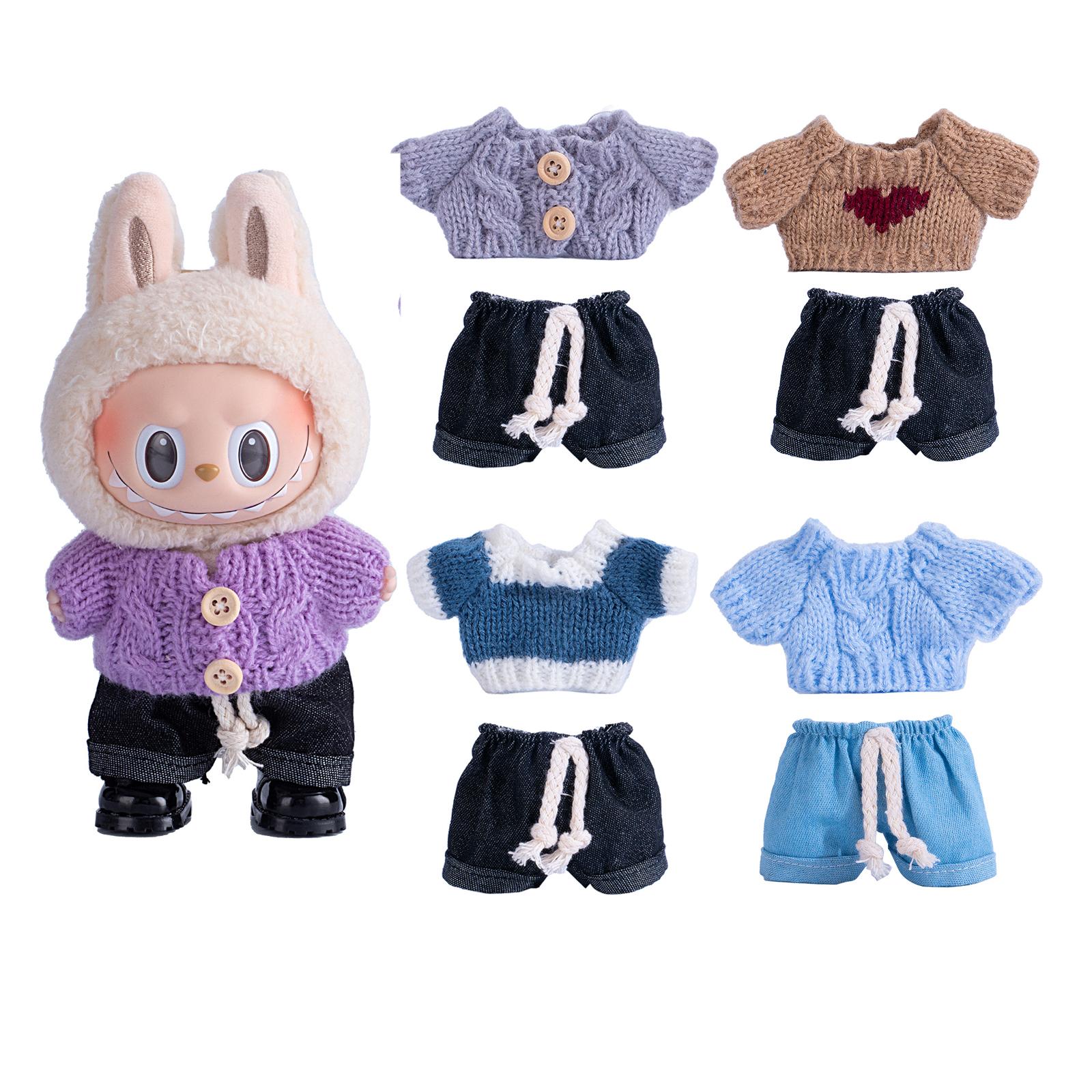 Sweater Jeans for 15-17Cm Labubu Plush Stuffed Doll Outfits DIY Mini Dolls Clothing Accessories no doll
Sweater Jeans for 15-17Cm Labubu Plush Stuffed Doll Outfits DIY Mini Dolls Clothing Accessories no doll