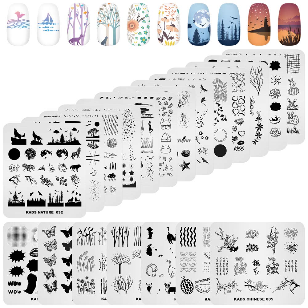 KADS Nail Stamp Plate Set of 20 Nail Image Plate Nail Art Stamping Plate Pattern Stamp Template Nail Image Plate
KADS Nail Stamp Plate Set of 20 Nail Image Plate Nail Art Stamping Plate Pattern Stamp Template Nail Image Plate