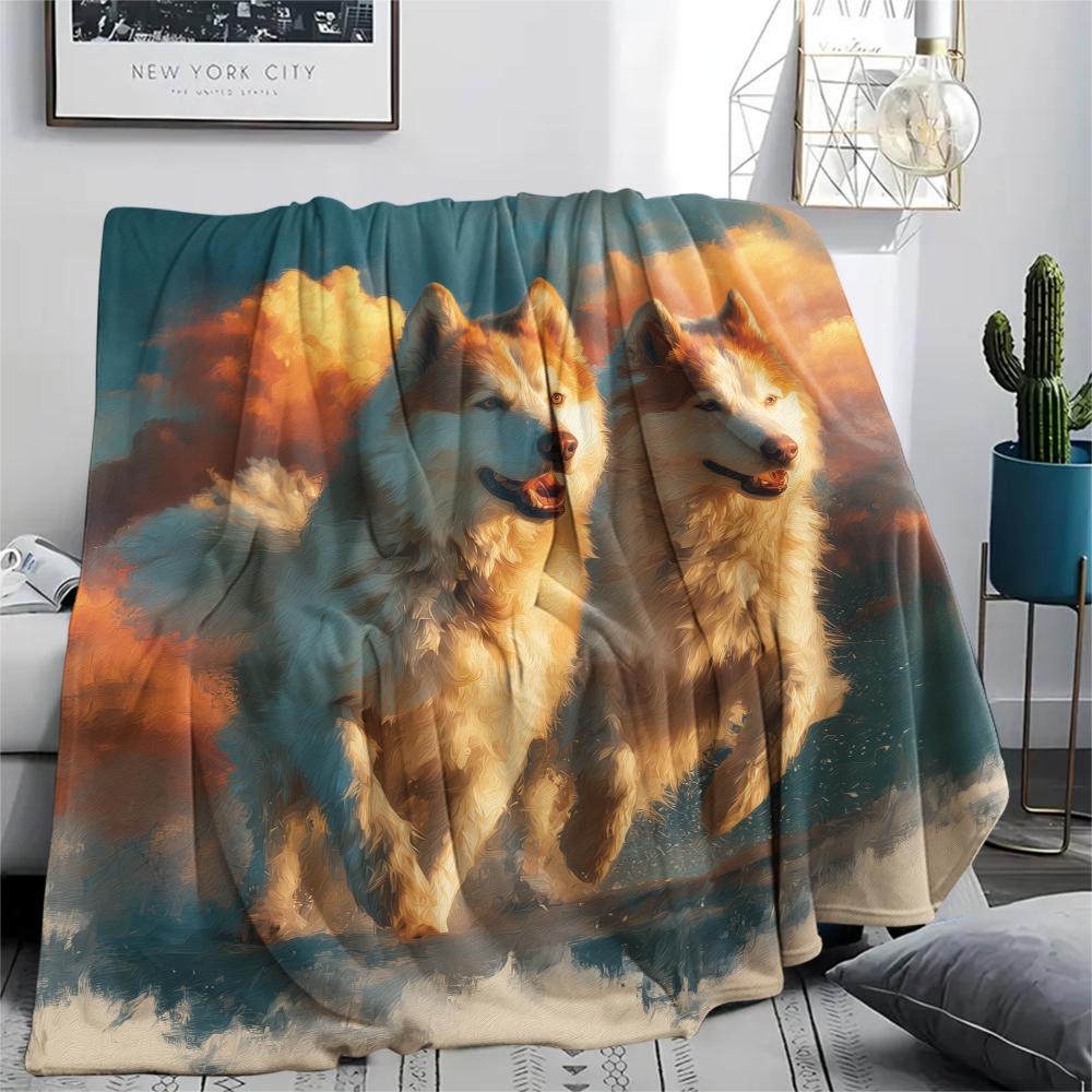 Husky and Flowers,pattern Flannel Blanket, High quality Comfortable for All Seasons, Home Decor, Warmth and Comfort, Perfect for Gifts. 80cm x 120cm
Husky and Flowers,pattern Flannel Blanket, High quality Comfortable for All Seasons, Home Decor, Warmth and Comfort, Perfect for Gifts. 80cm x 120cm