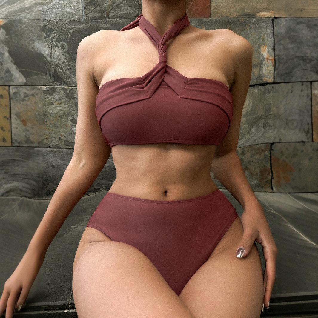 Sexy Split Bikini - Elegant Back Design European & American Women s Swimwear Large вина червоного кольору
Sexy Split Bikini - Elegant Back Design European & American Women s Swimwear Large вина червоного кольору