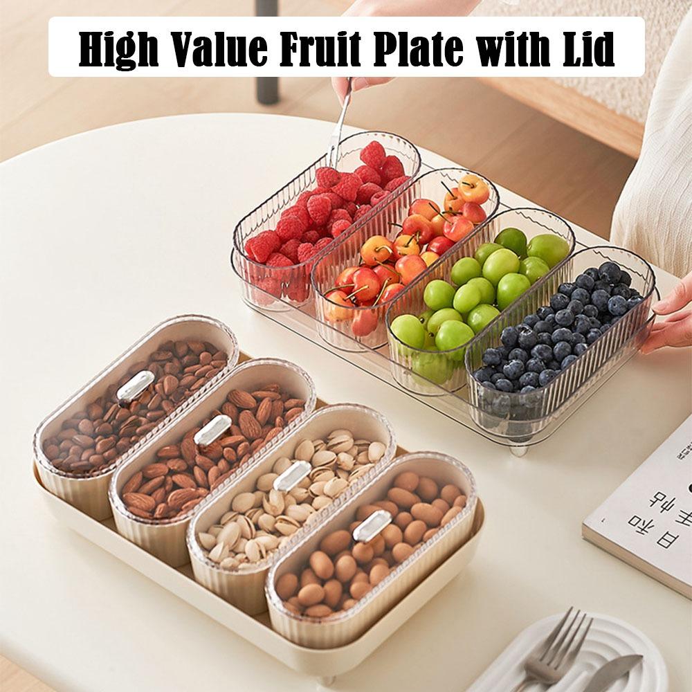 1/4/5Pcs with Lid Fruit Plate Plastic Desktop Storage Box Fashion Sundries Case Transparent
1/4/5Pcs with Lid Fruit Plate Plastic Desktop Storage Box Fashion Sundries Case Transparent
