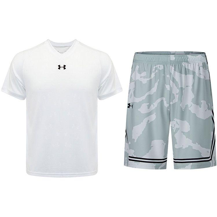 Under Armour Logo Print Breathable Short Sleeve T-Shirt Camouflage Pattern Knitted Shorts Casual Sports Set Men sets 21500531-100+24500210-100 M
Under Armour Logo Print Breathable Short Sleeve T-Shirt Camouflage Pattern Knitted Shorts Casual Sports Set Men sets 21500531-100+24500210-100 M