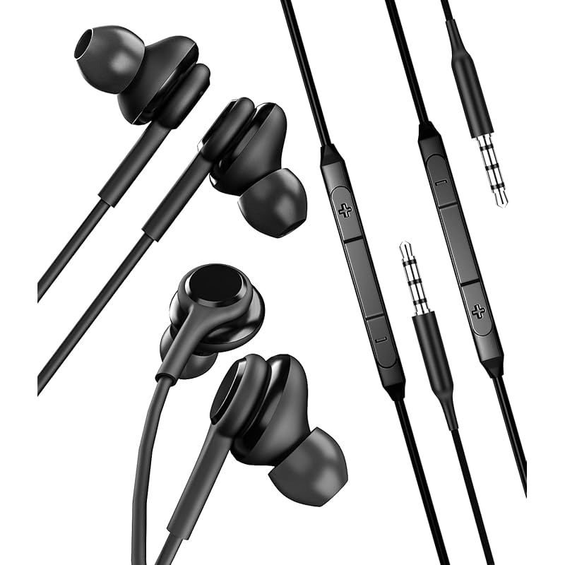 3.5mm In-Ear Online Earphones Phone (2 Pack) Wired Earphones with Gaming Mic Noise canceling AUX headphones for computers, smartphones, TVs, and
3.5mm In-Ear Online Earphones Phone (2 Pack) Wired Earphones with Gaming Mic Noise canceling AUX headphones for computers, smartphones, TVs, and