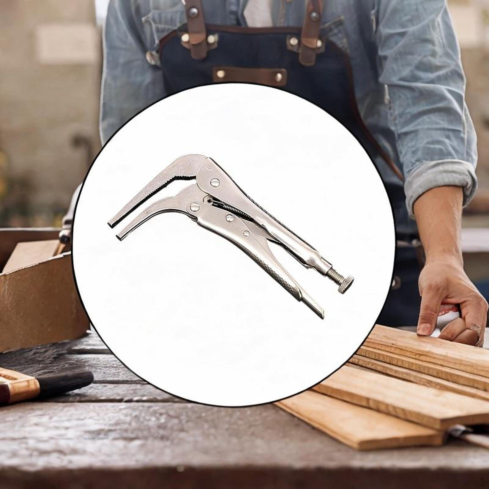 90 Degree Bent Nose Pliers Welding Locking Plier Tool Easy to Use Sheet Metal Clamp 10.5cmx18cm
90 Degree Bent Nose Pliers Welding Locking Plier Tool Easy to Use Sheet Metal Clamp 10.5cmx18cm
