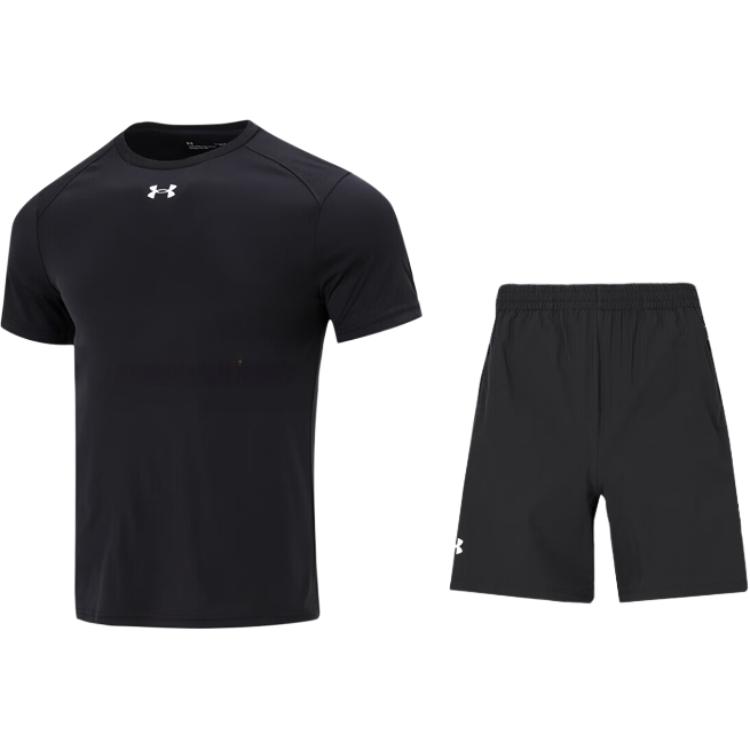 Under Armour Solid Color Printed Pattern Top And Elastic Shorts Casual Sports Set Men sets Black 23500505-001+22500214-001
Under Armour Solid Color Printed Pattern Top And Elastic Shorts Casual Sports Set Men sets Black 23500505-001+22500214-001