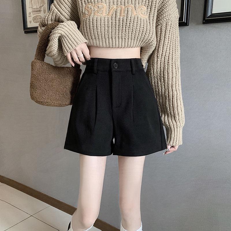 Women s Plus Size Woolen High-Waist Wide-Leg Shorts - Black Autumn/Winter, Mid-Length, Straight Leg, Five-Point Medium
Women s Plus Size Woolen High-Waist Wide-Leg Shorts - Black Autumn/Winter, Mid-Length, Straight Leg, Five-Point Medium