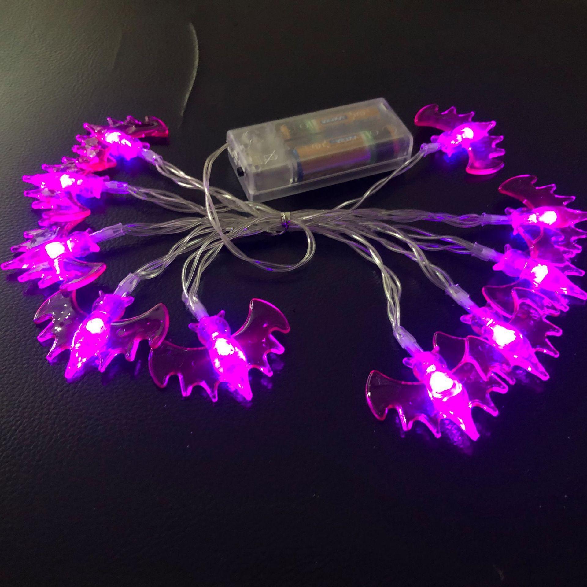 1 шт. 40 светодиодов, гирлянда для Хэллоуина, украшения для Хэллоуина, летучая мышь, тыква, призрак, гирлянда, гирлянда на Хэллоуин, волшебные огни для домашнего декора 6m