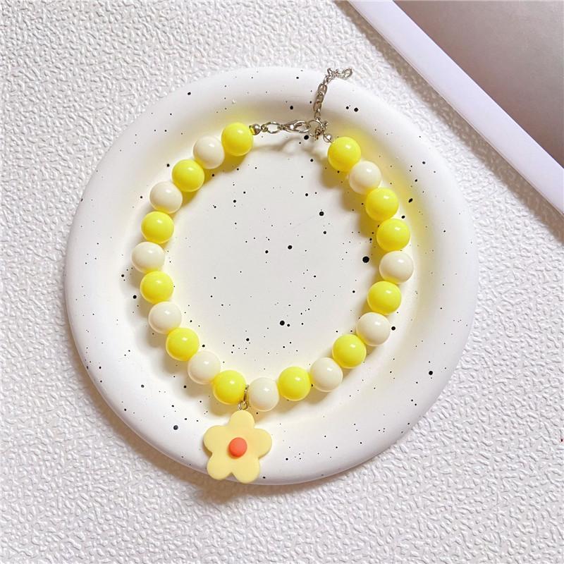 Pet Beads Chain Dog Cat Necklace Collar with Flower Pendant Adjustable Fashion Jewelry Accessories for Small Dogs Puppy S 20cm -25cm жёлтый
Pet Beads Chain Dog Cat Necklace Collar with Flower Pendant Adjustable Fashion Jewelry Accessories for Small Dogs Puppy S 20cm -25cm жёлтый