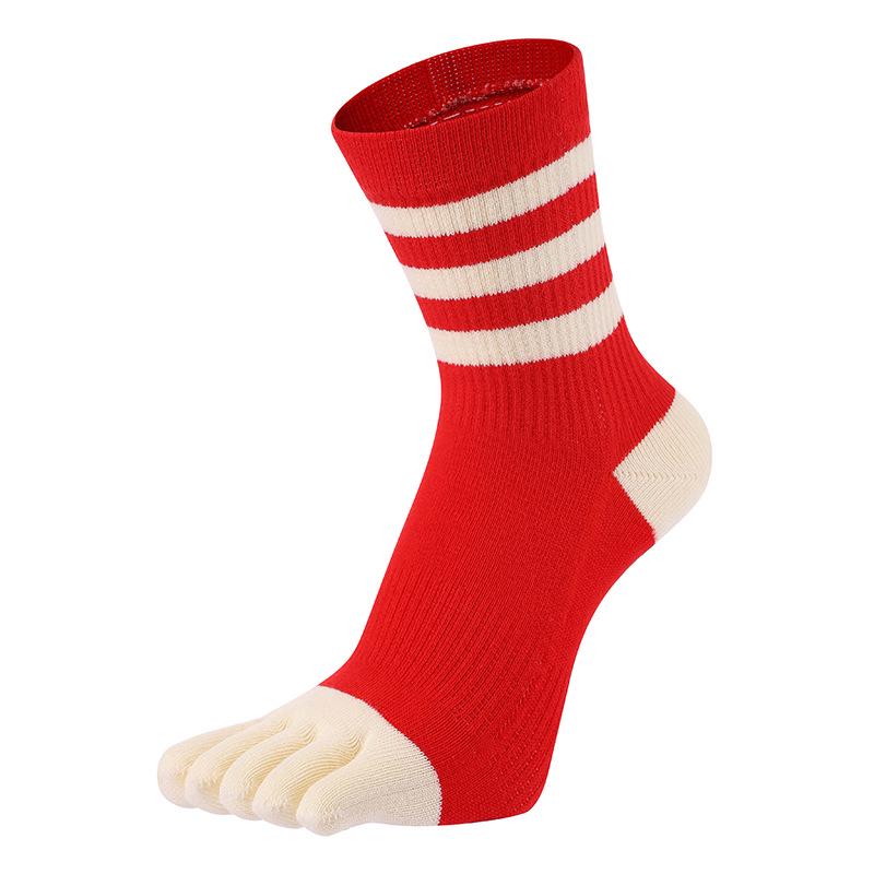 Святкові червоні смугасті шкарпетки до середини литки з роздільниками для пальців для пар Unisex 35-44
Святкові червоні смугасті шкарпетки до середини литки з роздільниками для пальців для пар Unisex 35-44