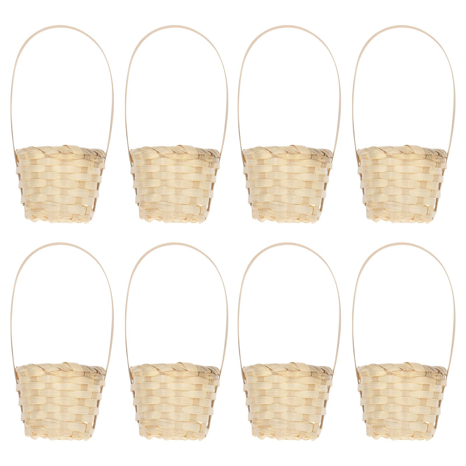 8Pcs Premium Mini Woven Basket Unique Design Portable Storage Basket for Flowers Gifts Crafts Candy Organization Farmhouse Decor 8X20CM
8Pcs Premium Mini Woven Basket Unique Design Portable Storage Basket for Flowers Gifts Crafts Candy Organization Farmhouse Decor 8X20CM