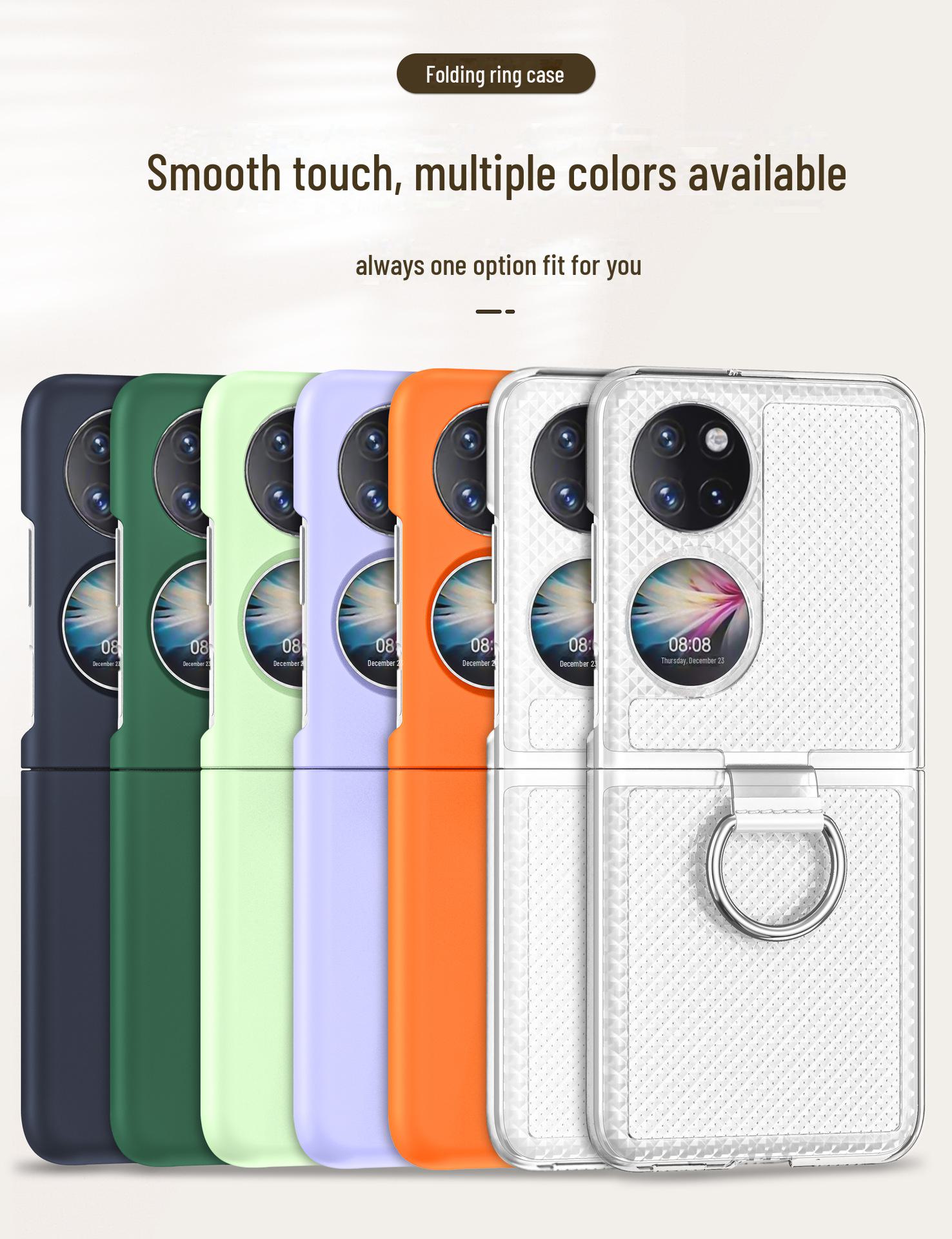 Huawei P50 POCKET Folding Screen Phone Case: Solid Color Jelly Ring Transparent Cover. Light Purple
Huawei P50 POCKET Folding Screen Phone Case: Solid Color Jelly Ring Transparent Cover. Light Purple