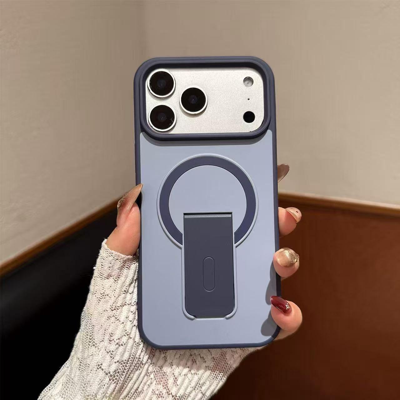 Frosted Color-Block Magnetic Stand Case for Apple 17 Pro Max: Full Drop-Proof Coverage 15 Pro синій
Frosted Color-Block Magnetic Stand Case for Apple 17 Pro Max: Full Drop-Proof Coverage 15 Pro синій