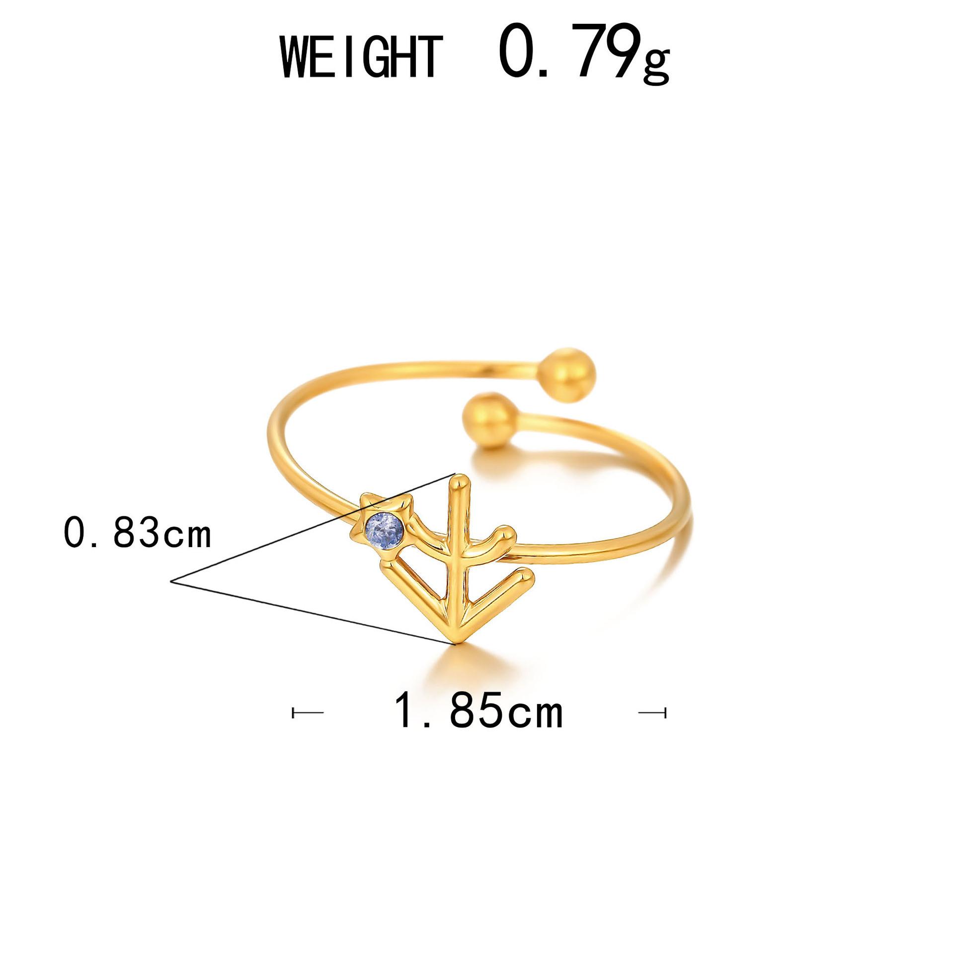 Personalized Ring, Stainless Steel Vacuum Plated 18K Gold Twelve Constellation Opening Single Bracelet.
Personalized Ring, Stainless Steel Vacuum Plated 18K Gold Twelve Constellation Opening Single Bracelet.