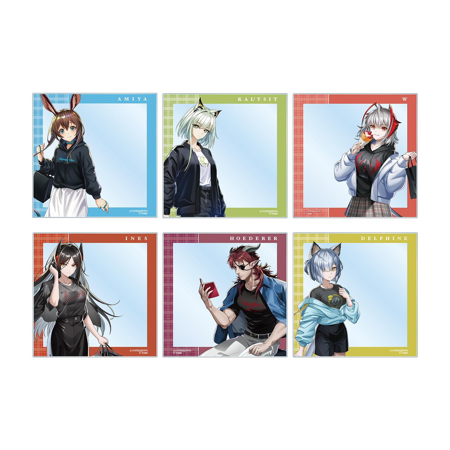 Оригинальная иллюстрация Arknights shopping Торговая акриловая карта 6 штук BOX ver. версия А
Оригинальная иллюстрация Arknights shopping Торговая акриловая карта 6 штук BOX ver. версия А
