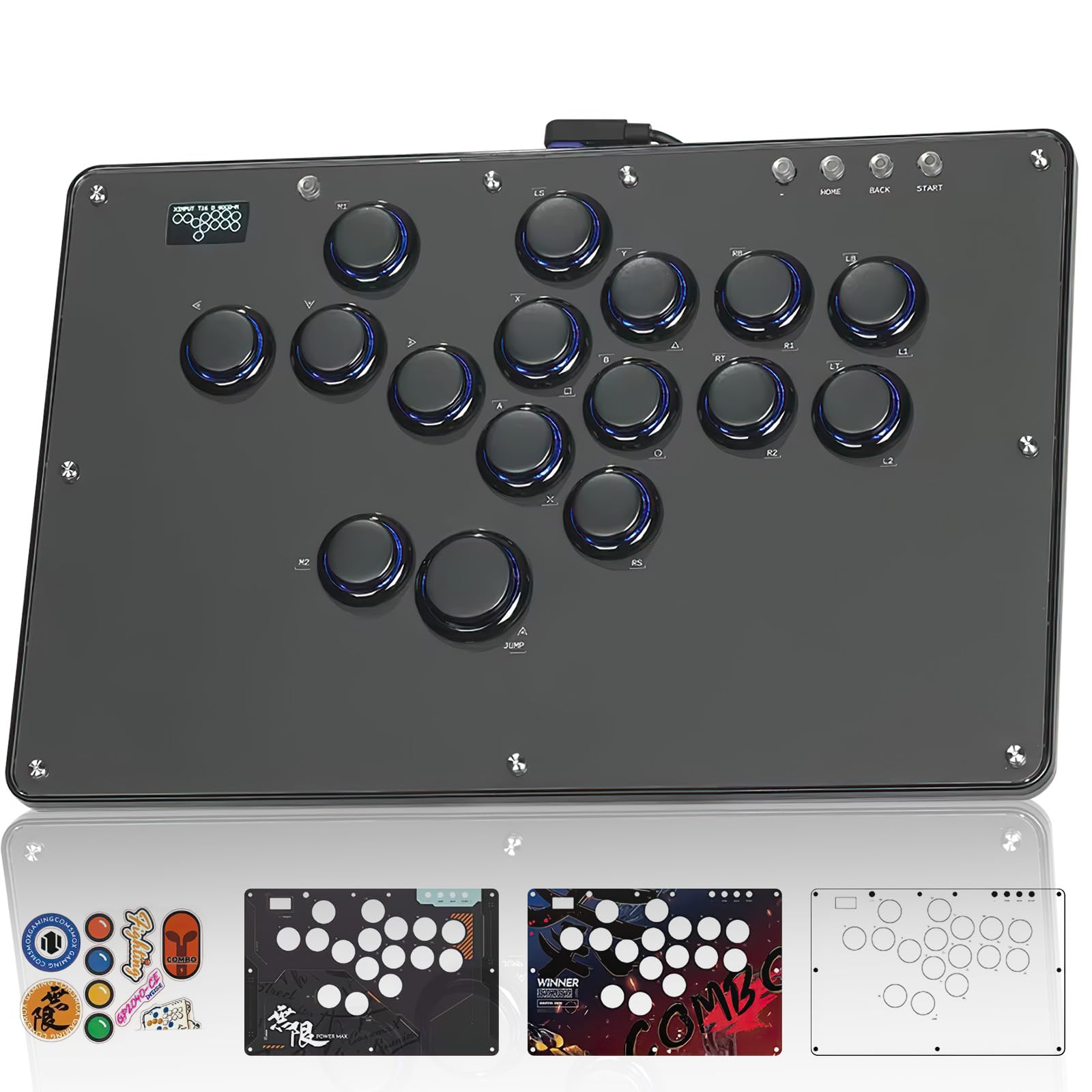 Haute42 Akecon Leverless Controller Leverless Akecon Added Button Frame Ultra Thin Thickness Spacious Top Board Can Be Placed on Your Knees without чорний
Haute42 Akecon Leverless Controller Leverless Akecon Added Button Frame Ultra Thin Thickness Spacious Top Board Can Be Placed on Your Knees without чорний