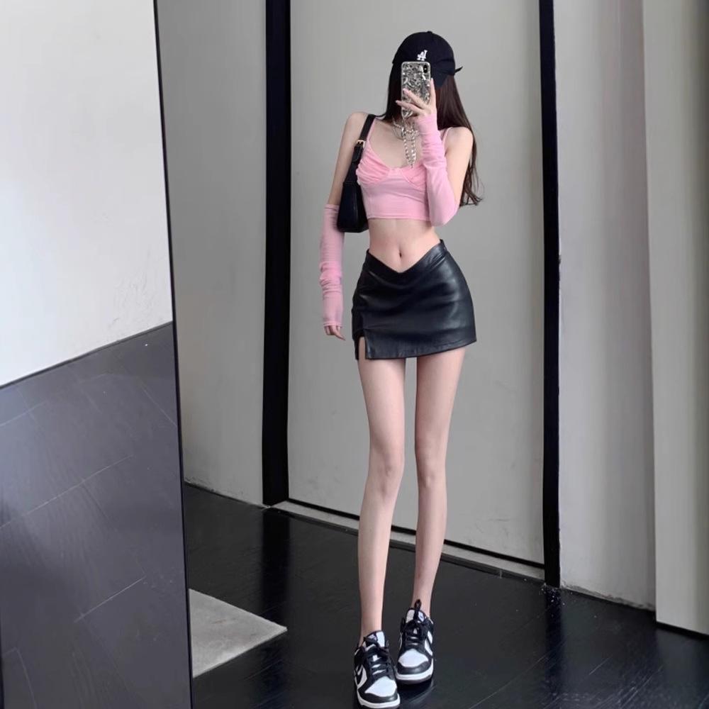 2024 High Waist Black PU Leather Midi Skirt - Spicy Girl Retro Summer Bodycon with Slit 4XL чёрный
2024 High Waist Black PU Leather Midi Skirt - Spicy Girl Retro Summer Bodycon with Slit 4XL чёрный
