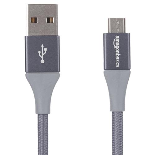 Basic USB-A to Micro USB Cable for Tablet 3.0m Dark Gray Double Heavy Duty Nylon 
Basic USB-A to Micro USB Cable for Tablet 3.0m Dark Gray Double Heavy Duty Nylon