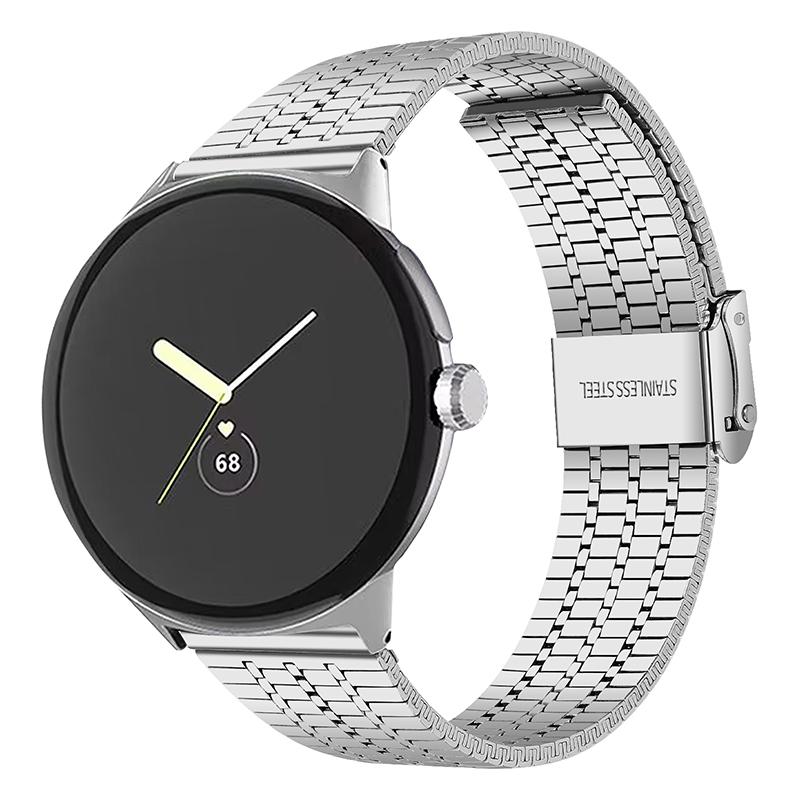 For Google Pixel Watch 3 41mm/Watch 2/Pixel Watch Luster Steel Smartwatch Strap Replacement Watch Band with Buckle -Silver As shown A
For Google Pixel Watch 3 41mm/Watch 2/Pixel Watch Luster Steel Smartwatch Strap Replacement Watch Band with Buckle -Silver As shown A