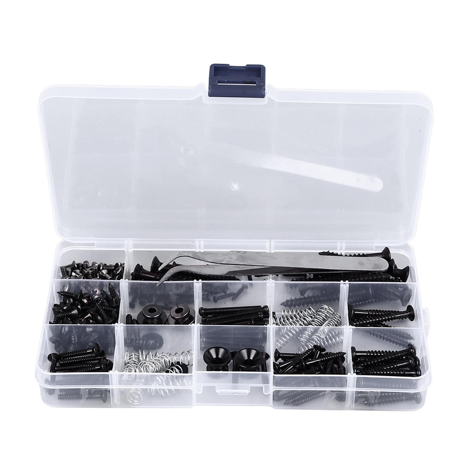 Electric Guitar Screw Kit Repair Luthier Tools Strap Buckle Set Parts Accessories Black чорний
Electric Guitar Screw Kit Repair Luthier Tools Strap Buckle Set Parts Accessories Black чорний