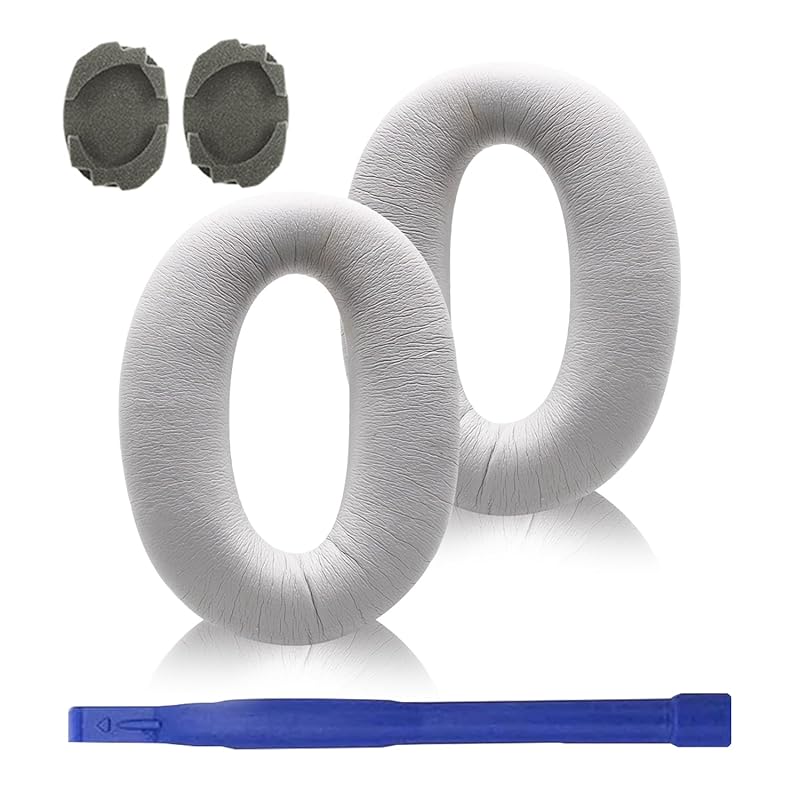 Aiivioll WH1000XM2 ear pads replacement ear pads With clip ring ear cup ear pad repair accessories MDR-1000X Compatible with headphones (white) 
Aiivioll WH1000XM2 ear pads replacement ear pads With clip ring ear cup ear pad repair accessories MDR-1000X Compatible with headphones (white)