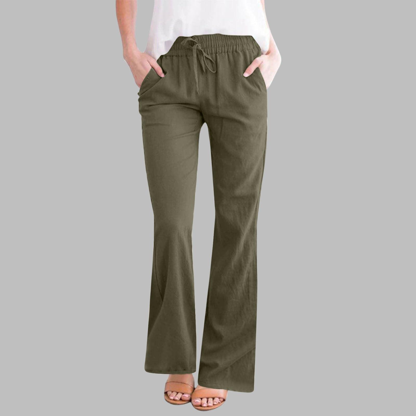 Women s Fashion Loose Casual Drawstring Solid Colour Cotton Linen Casual Pants L армія зелений колір
Women s Fashion Loose Casual Drawstring Solid Colour Cotton Linen Casual Pants L армія зелений колір