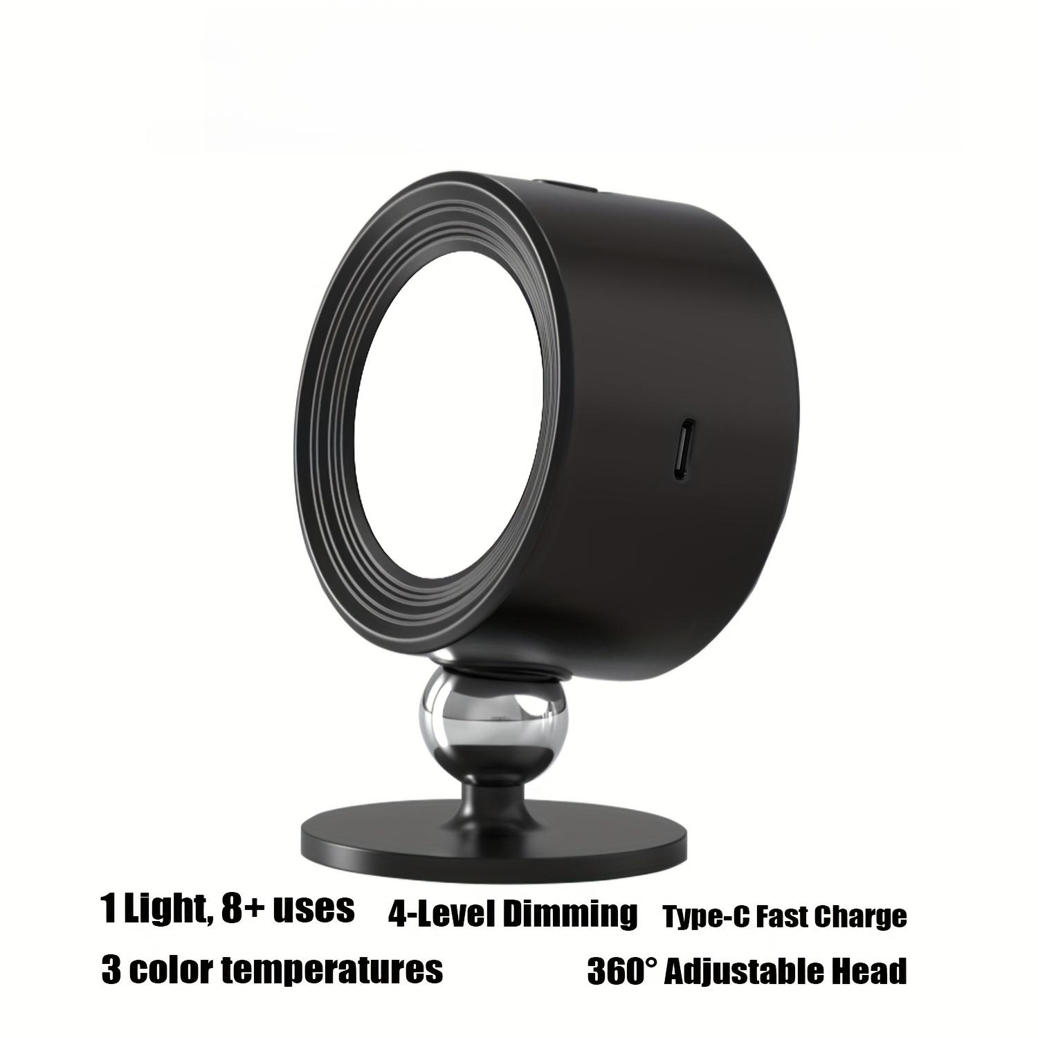 Бездротовий світлодіодний настінний світильник/світильники: 3 Колірні температури, Обертання на 360°, Без свердління та Перезаряджуваний. Пульт дистанційного керування, Диммований, Нічник для спальні 1pc чорний
Бездротовий світлодіодний настінний світильник/світильники: 3 Колірні температури, Обертання на 360°, Без свердління та Перезаряджуваний. Пульт дистанційного керування, Диммований, Нічник для спальні 1pc чорний