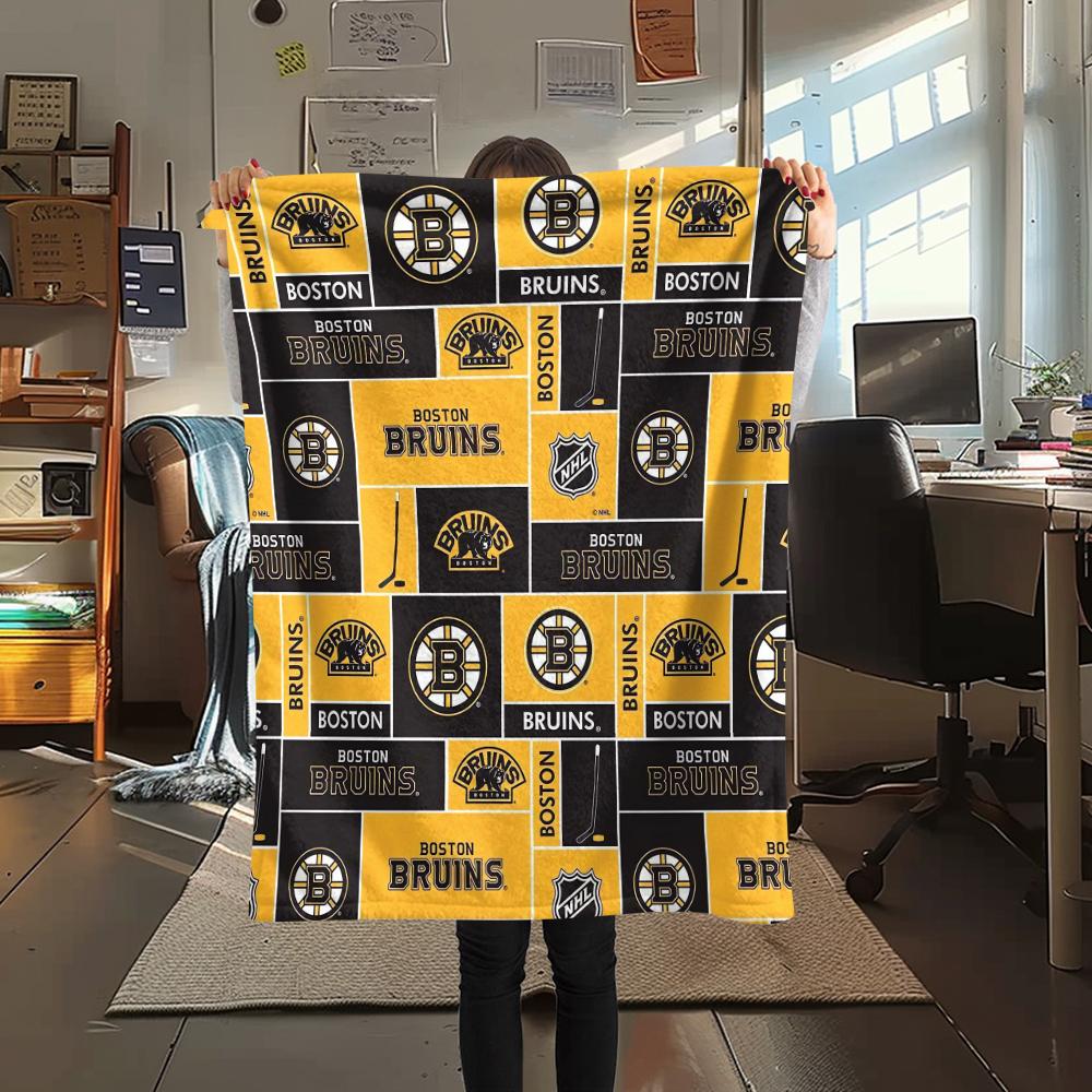 1 шт. Фланелевое одеяло с принтом Boston Bruins, Высокое качество, Удобное для всех сезонов, Декор для дома, Тепло и комфорт, Идеально подходит для подарков 80cm x 120cm
1 шт. Фланелевое одеяло с принтом Boston Bruins, Высокое качество, Удобное для всех сезонов, Декор для дома, Тепло и комфорт, Идеально подходит для подарков 80cm x 120cm
