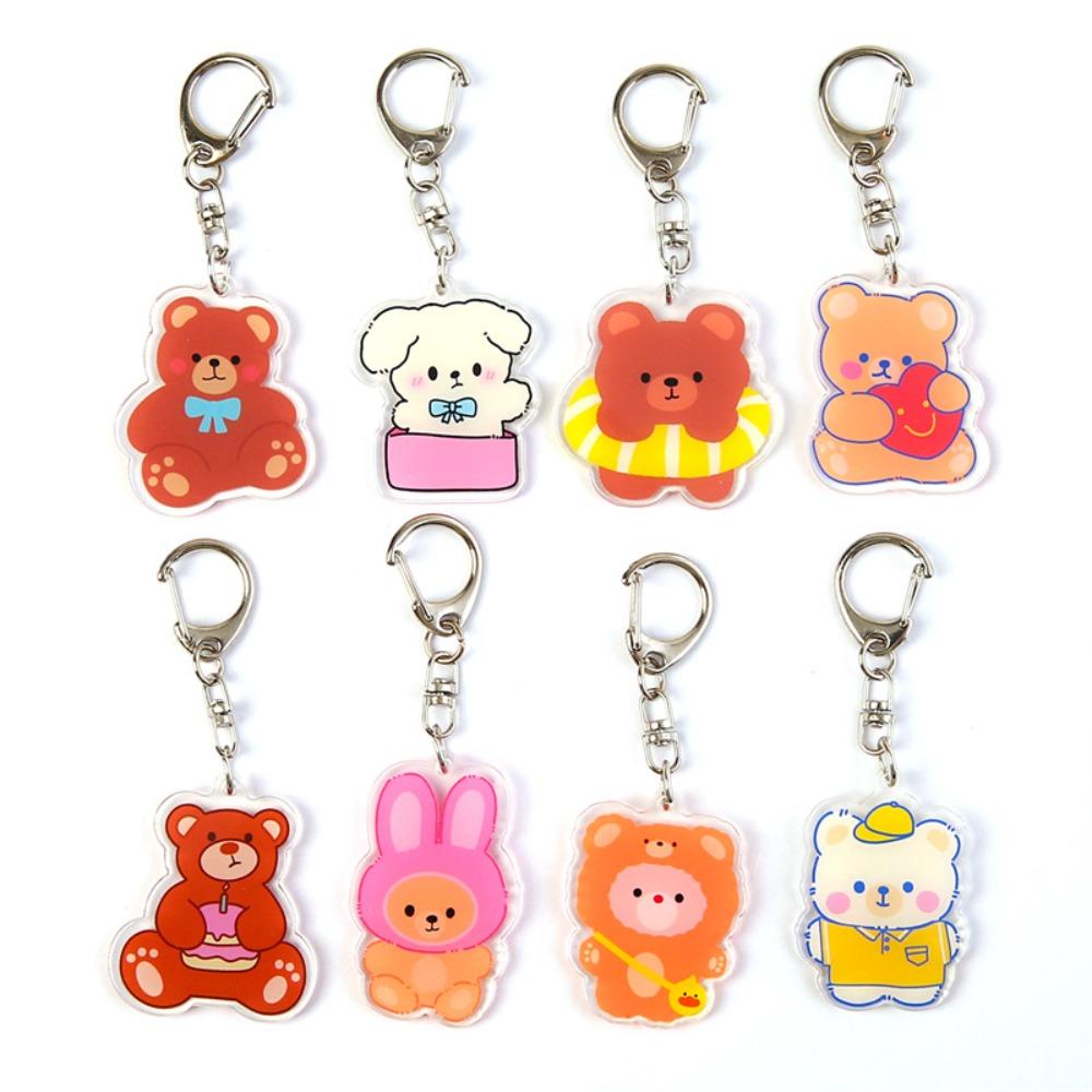 Animal Bear Keychain Pendant Little Bear Animal Key Ring Cute Acrylic Keychain Jewelry Gifts cartoon bear
Animal Bear Keychain Pendant Little Bear Animal Key Ring Cute Acrylic Keychain Jewelry Gifts cartoon bear