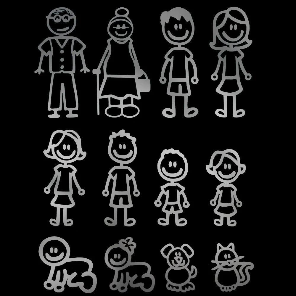 Happy Family Car Stickers Motorcycle Stickers Car Window Stickers Waterproof and Sunscreen Cover Scratches PVC 15*13cm 20cm срібний
Happy Family Car Stickers Motorcycle Stickers Car Window Stickers Waterproof and Sunscreen Cover Scratches PVC 15*13cm 20cm срібний