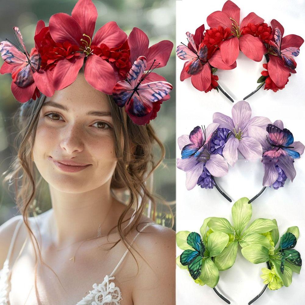 Garland Floral Crown Hairband Sweet Carnival Hair Accessories Simulation Flower Hair Hoop Party червоний
Garland Floral Crown Hairband Sweet Carnival Hair Accessories Simulation Flower Hair Hoop Party червоний