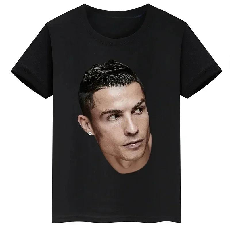 Stylish Black Cristiano Ronaldo Realistic Portrait Football Graphic Casual Cotton Short-Sleeve T-Shirt 4XL
Stylish Black Cristiano Ronaldo Realistic Portrait Football Graphic Casual Cotton Short-Sleeve T-Shirt 4XL