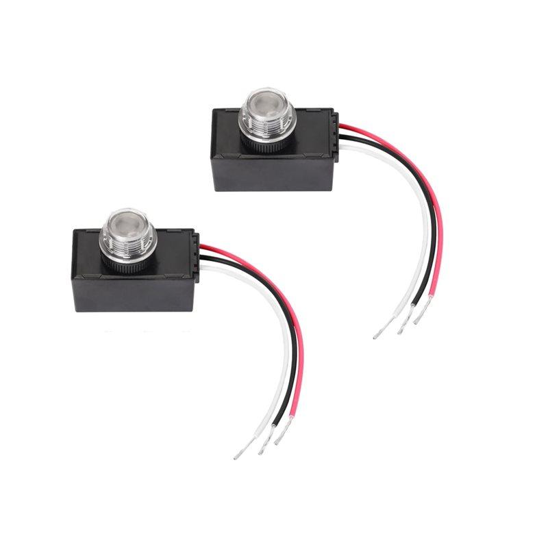 ABGR-Hard-Wired Post Eye Light Control Sensor(2Pcs), Outdoor Waterproof, 100-277V Auto On/Off Dusk-To-Dawn Photocell чёрный
ABGR-Hard-Wired Post Eye Light Control Sensor(2Pcs), Outdoor Waterproof, 100-277V Auto On/Off Dusk-To-Dawn Photocell чёрный