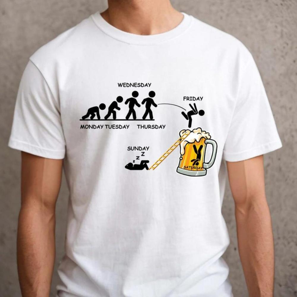 Funny Friday Beer TShirt Weekday Drinking Beer Woman Man Casual Cotton Graphic T Shirts Creative Streetwear Camisetas Tops Tee S
Funny Friday Beer TShirt Weekday Drinking Beer Woman Man Casual Cotton Graphic T Shirts Creative Streetwear Camisetas Tops Tee S