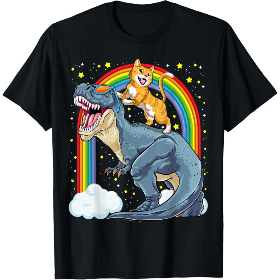 Cat Riding Dinosaur T-Rex Kitten Rainbow Dino Funny T-Shirt XXXXXL
Cat Riding Dinosaur T-Rex Kitten Rainbow Dino Funny T-Shirt XXXXXL