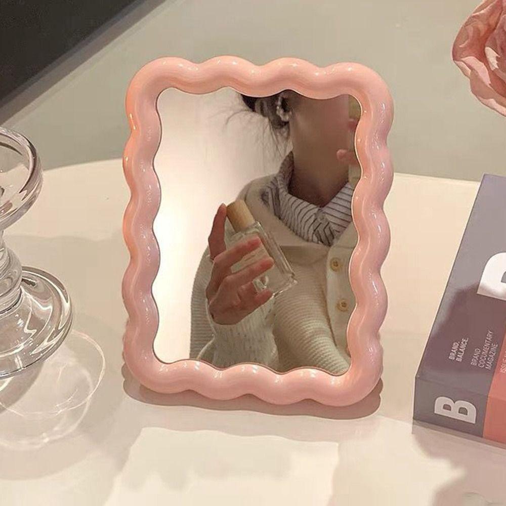 Adjustable Folding Mirror Candy Color Table Mirror Cute Makeup Mirror Student Dormitory Square-Pink
Adjustable Folding Mirror Candy Color Table Mirror Cute Makeup Mirror Student Dormitory Square-Pink