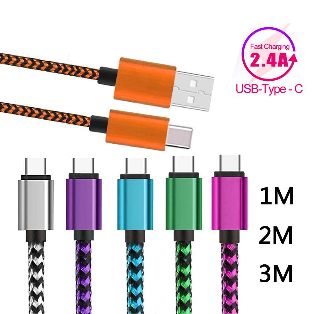 Кабель USB Type C для синхронизации данных, зарядное устройство 2,4 А, быстрое зарядное устройство, нейлоновый плетеный провод для мобильного телефона Samsung Android USB C 1 м 2 м 3 м 1m
Кабель USB Type C для синхронизации данных, зарядное устройство 2,4 А, быстрое зарядное устройство, нейлоновый плетеный провод для мобильного телефона Samsung Android USB C 1 м 2 м 3 м 1m