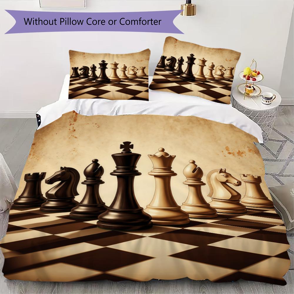 Chess piece Pattern Bedding uilt Set uilt Cover Pillowcase Home Decoration Birthday Gift (1 * duvet cover + 13 * pillowcase without core) 135x200cm
Chess piece Pattern Bedding uilt Set uilt Cover Pillowcase Home Decoration Birthday Gift (1 * duvet cover + 13 * pillowcase without core) 135x200cm